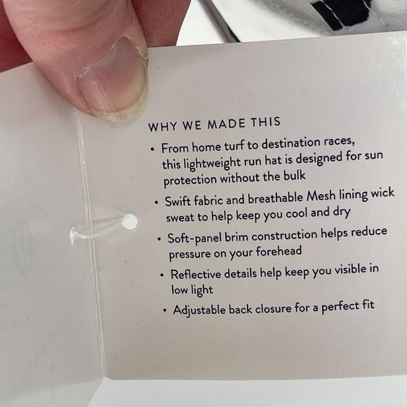 NWT LULULEMON SEAWHEEZE Race to Win Adjustable Cap Hat White Black Squiggles O/S - Picture 8 of 8